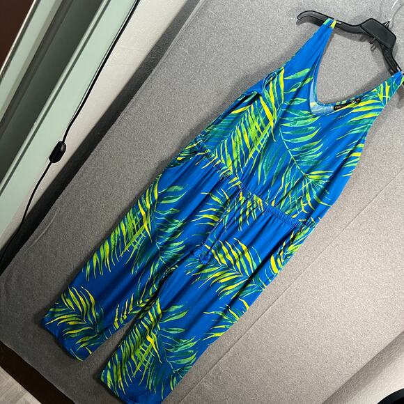 AmberNoon II Petite UPF 50 Cropped Painted Ju Sapphire Palm Petite 1X - Picture 2 of 16